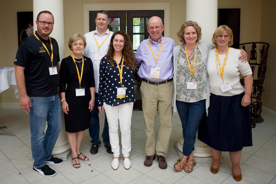 Members of the Alumni Association Board of Directors meet with Distinguished Service Citation and Young Alumni Award recipients during th...